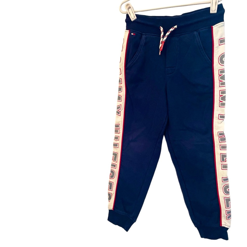 Tommy Hilfiger Size 5 Boys Navy Fleece Jogger Pants